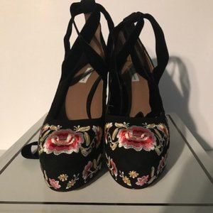 TABITHA SIMMONS EMBROIDERED HEELS